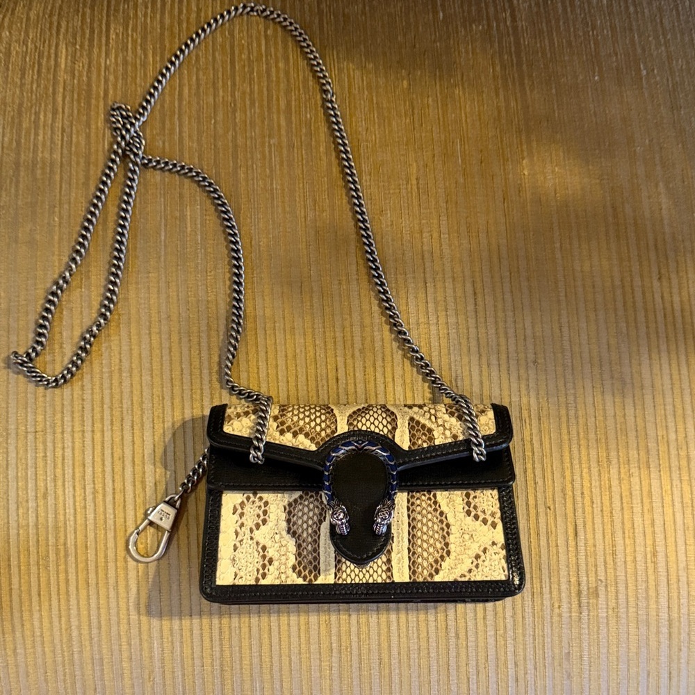 Gucci Black and Tan Crossbody Bag